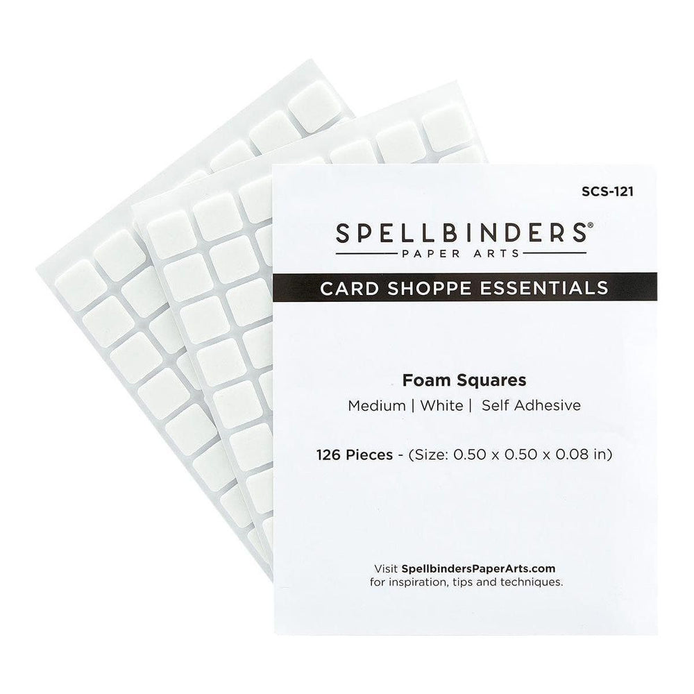 White Foam Adhesive Squares Medium 1/2 IN