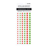 Dimensional Red & Green Enamel Dots