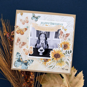 Fancy Sentiment Strips Press + Foil Plate & Die Set
