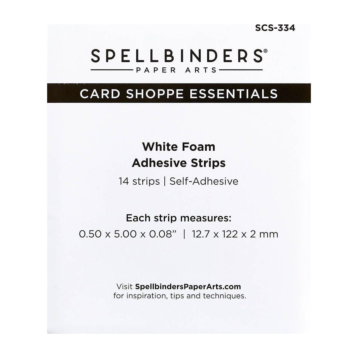 White Foam Adhesive Strips - 2MM