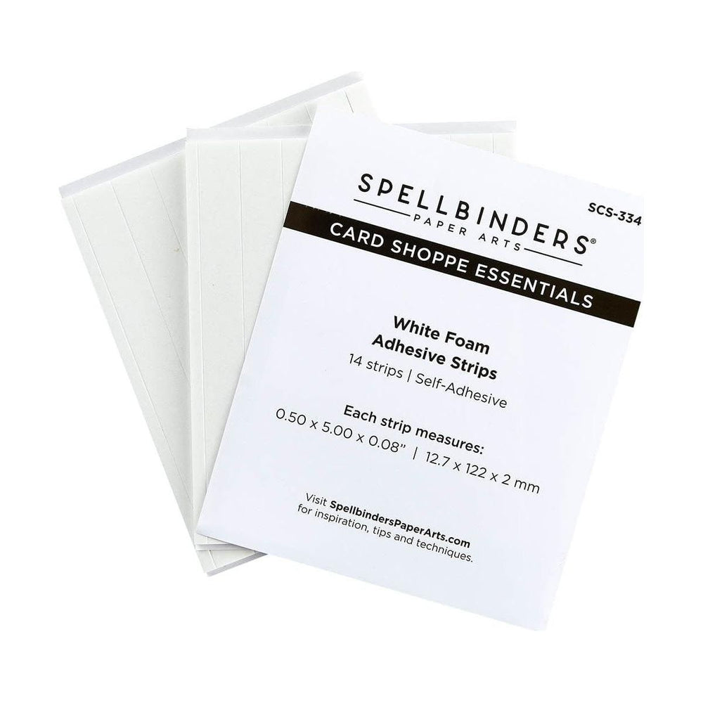 White Foam Adhesive Strips - 2MM