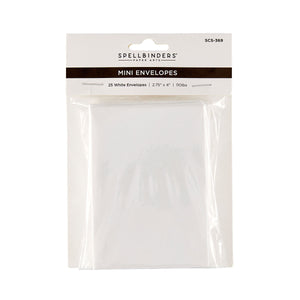 White Mini Envelopes - 25 Pack