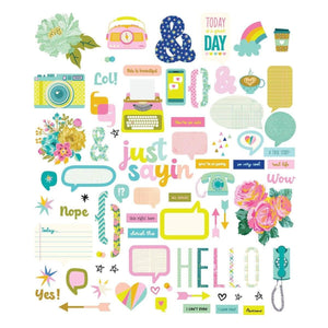 Just Sayin' Chipboard Die Cuts by Kelly Bangs
