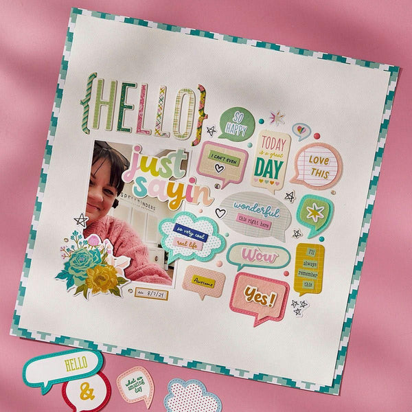 Just Sayin' 12"" x 12"" Printed Paper Pack from the Just Sayin' Collection by Kelly Bangs