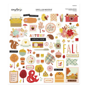 Autumn Archives Chipboard Die Cut Stickers by Kelly Bangs
