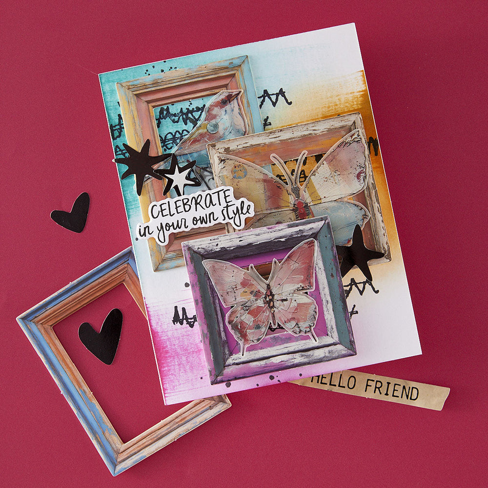 Beautifully Imperfect Chipboard Frames - 6 pc