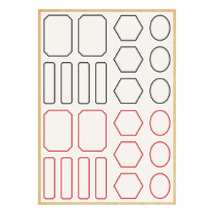 Book 10 Borders & Labels Stickers by Esther Glas