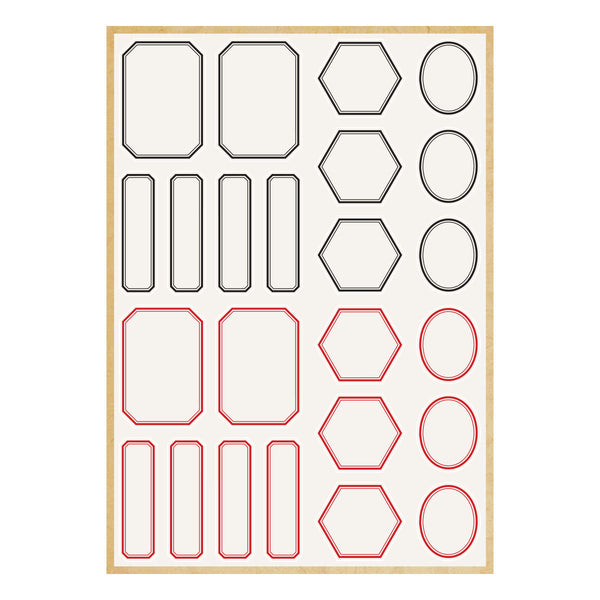 Book 10 Borders & Labels Stickers by Esther Glas