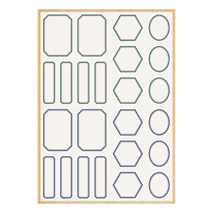 Book 10 Borders & Labels Stickers by Esther Glas