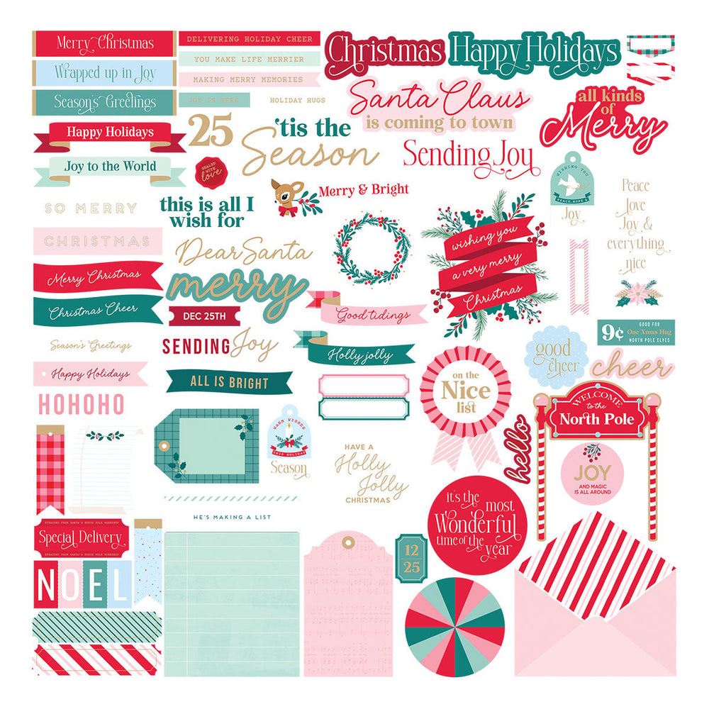 Dear Santa Die Cut Sentiments