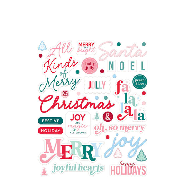 Dear Santa Puffy Stickers