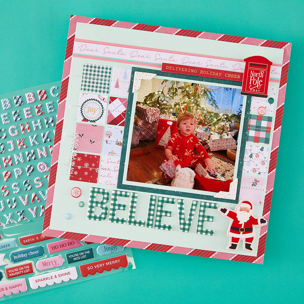 Dear Santa Puffy Stickers