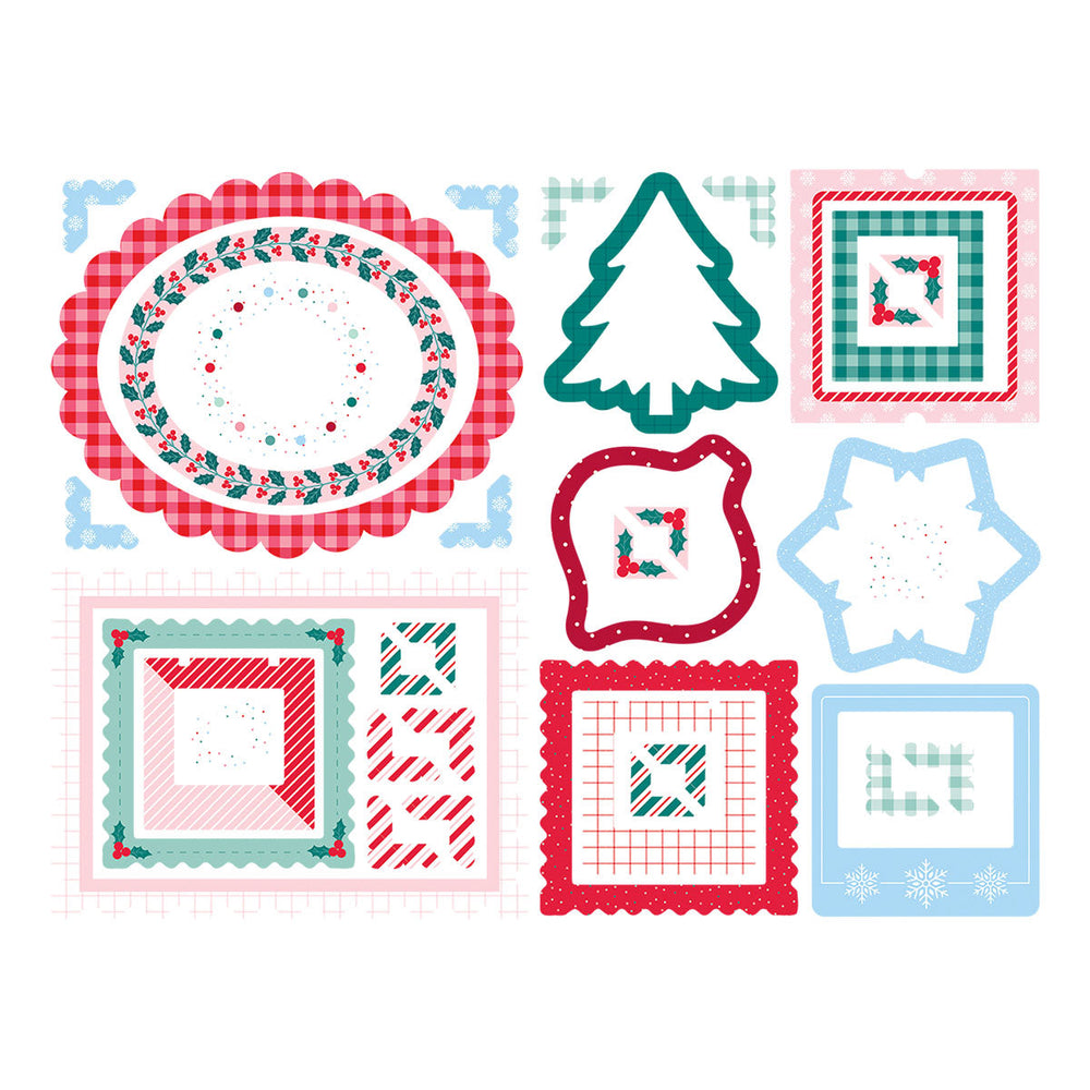 Dear Santa Chipboard Frames  & Corners