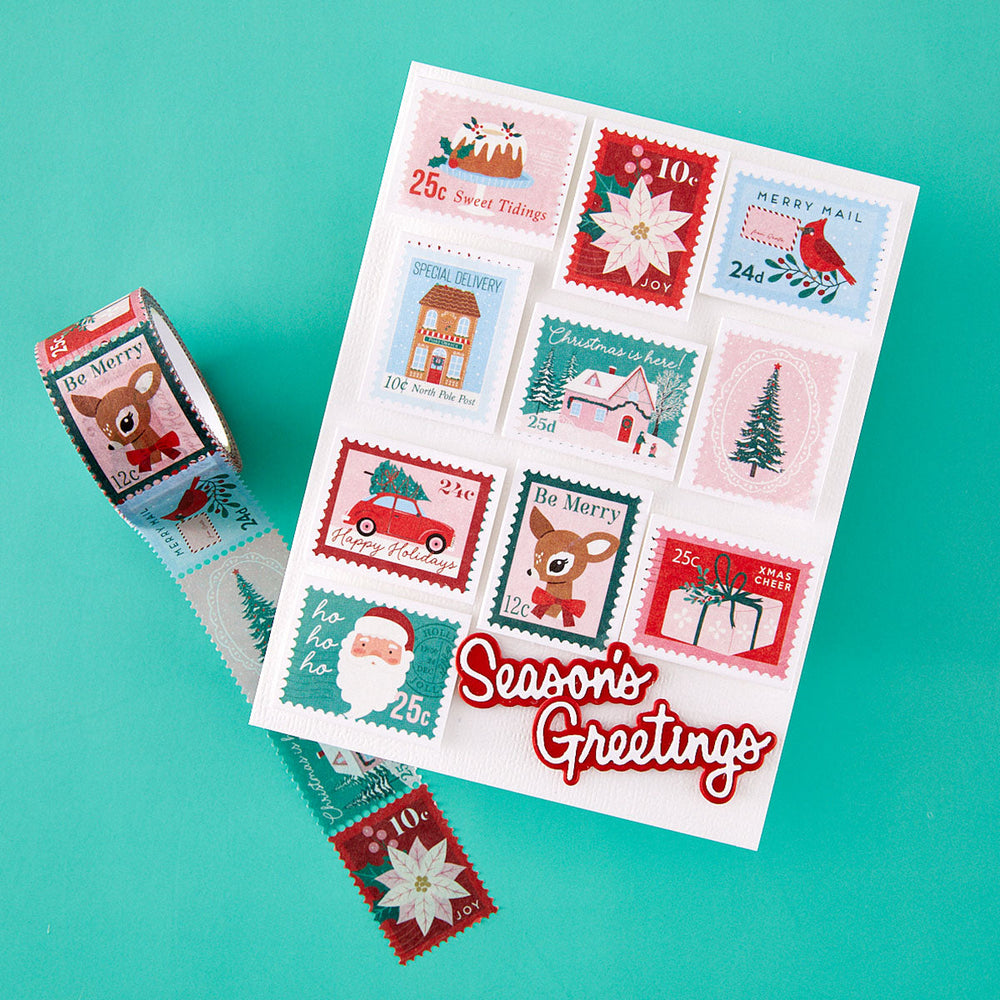 Dear Santa Postage Stamp Washi Tape