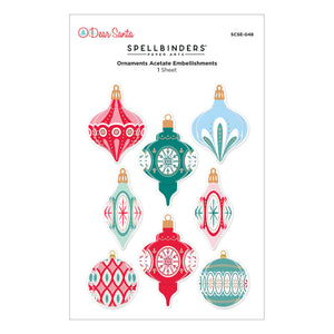 Dear Santa Ornaments Dimensional Stickers