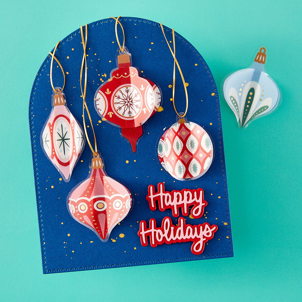 Dear Santa Ornaments Dimensional Stickers