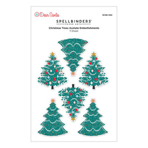 Dear Santa Christmas Trees Dimensional Stickers