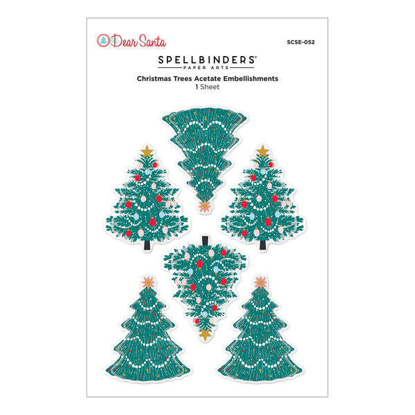 Dear Santa Christmas Trees Dimensional Stickers