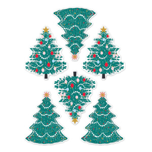 Dear Santa Christmas Trees Dimensional Stickers