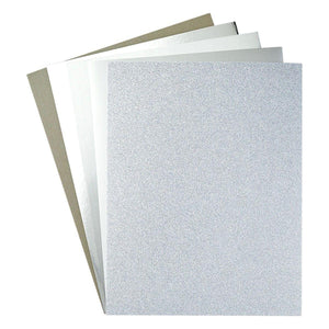Silver Assortment Treasured Cardstock  8 1/2" x 11 -15 Pack