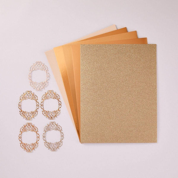 Rose Gold Assortment Treasured Cardstock  8 1/2" x 11 -15 Pack