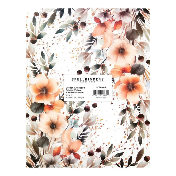 Rosie's Studio Golden Afternoon Printed Vellum & Foiled Acetate
