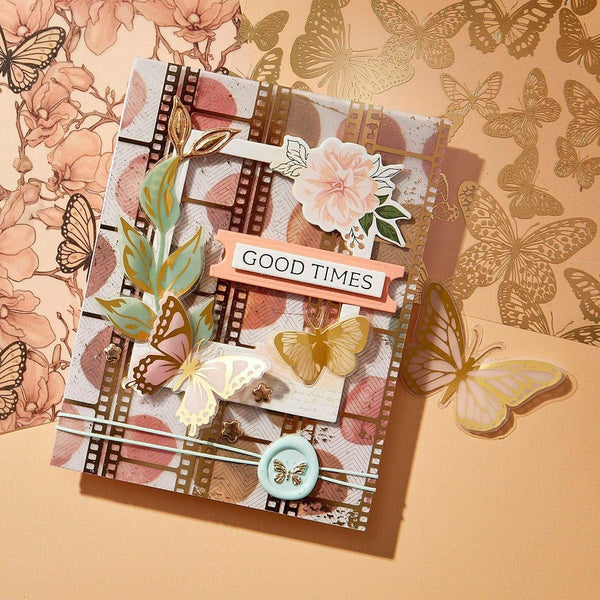Rosie's Studio Golden Afternoon Printed Vellum & Foiled Acetate