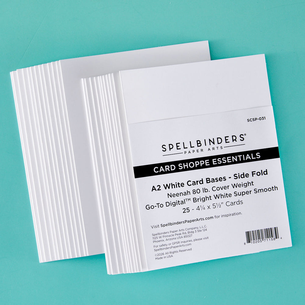 A2 Side Fold Card Bases - 25 pack