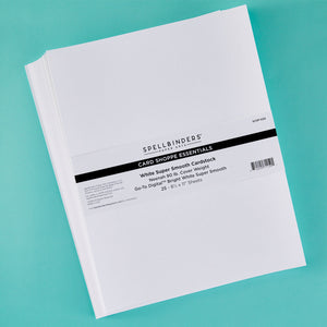80 lb White Cardstock Sheets 8.5 x 11" - 25 Pack