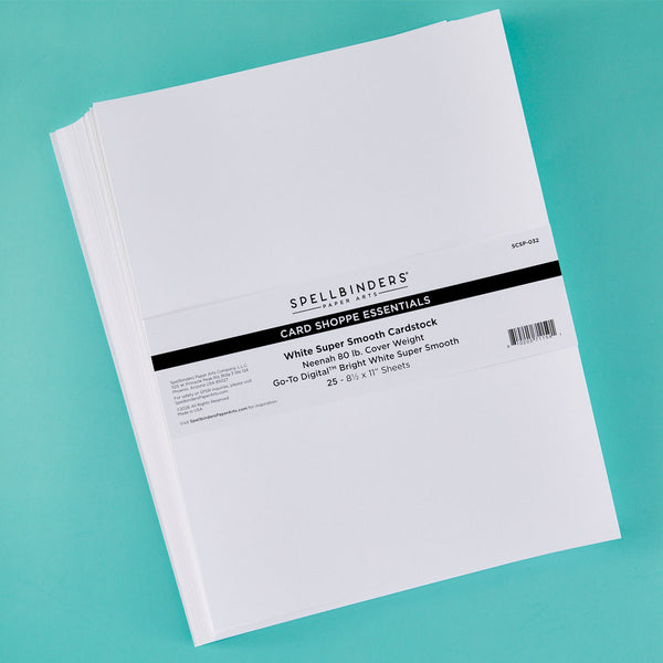 80 lb White Cardstock Sheets 8.5 x 11" - 25 Pack