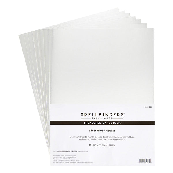Silver Mirror MetallicTreasured Cardstock
