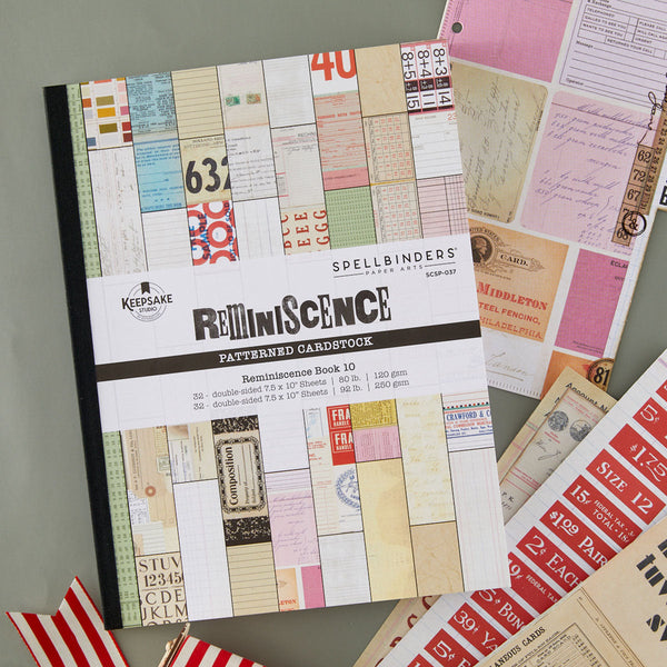 Reminiscence Book 10 Patterned Cardstock by Esther Glas