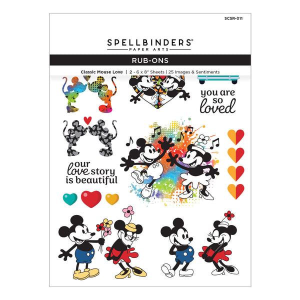 Classic Mouse Love Rub-Ons