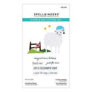 Counting Sheep Clear Stamp & Die Set