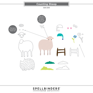 Counting Sheep Clear Stamp & Die Set