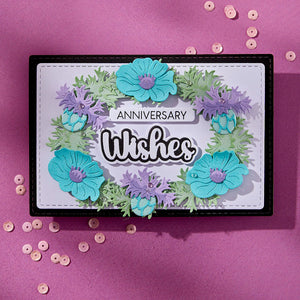 Very Best Wishes Sentiments Clear Stamp & Die Set by Lisa Horton