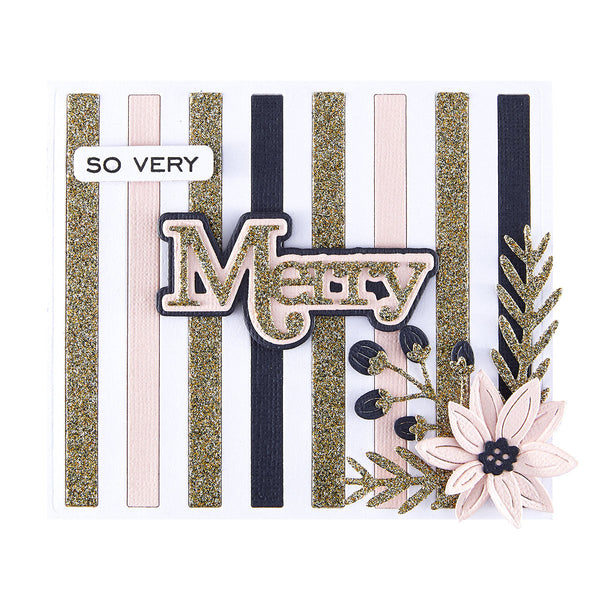 Merry Sentiments Clear Stamp & Die Set by Lisa Horton