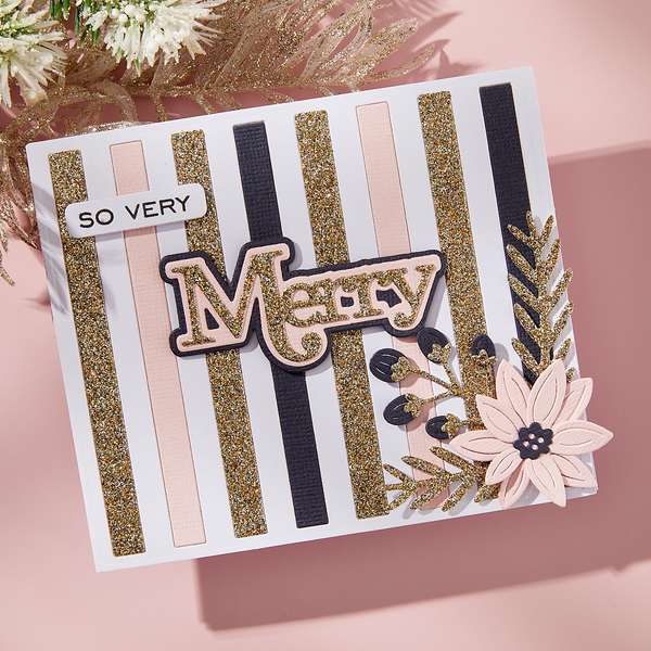 Merry Sentiments Clear Stamp & Die Set by Lisa Horton
