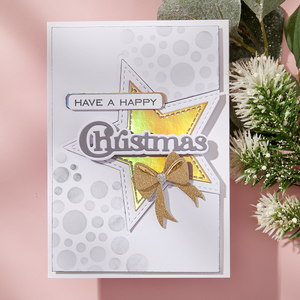 Christmas Sentiments Clear Stamp & Die Set by Lisa Horton