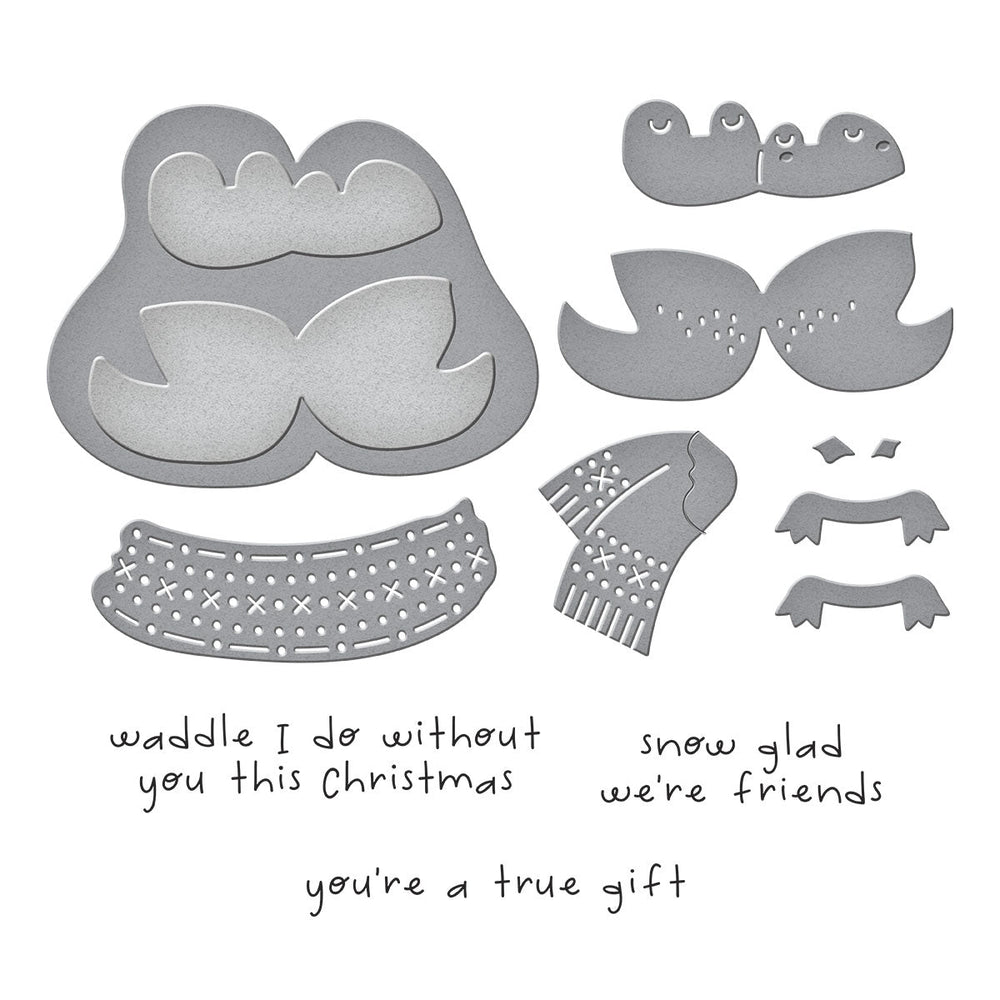 Cozy Waddles Clear Stamp & Die Set