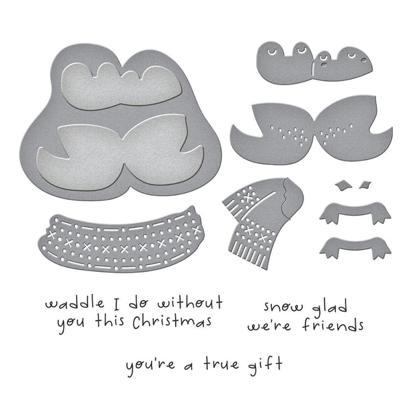Cozy Waddles Clear Stamp & Die Set