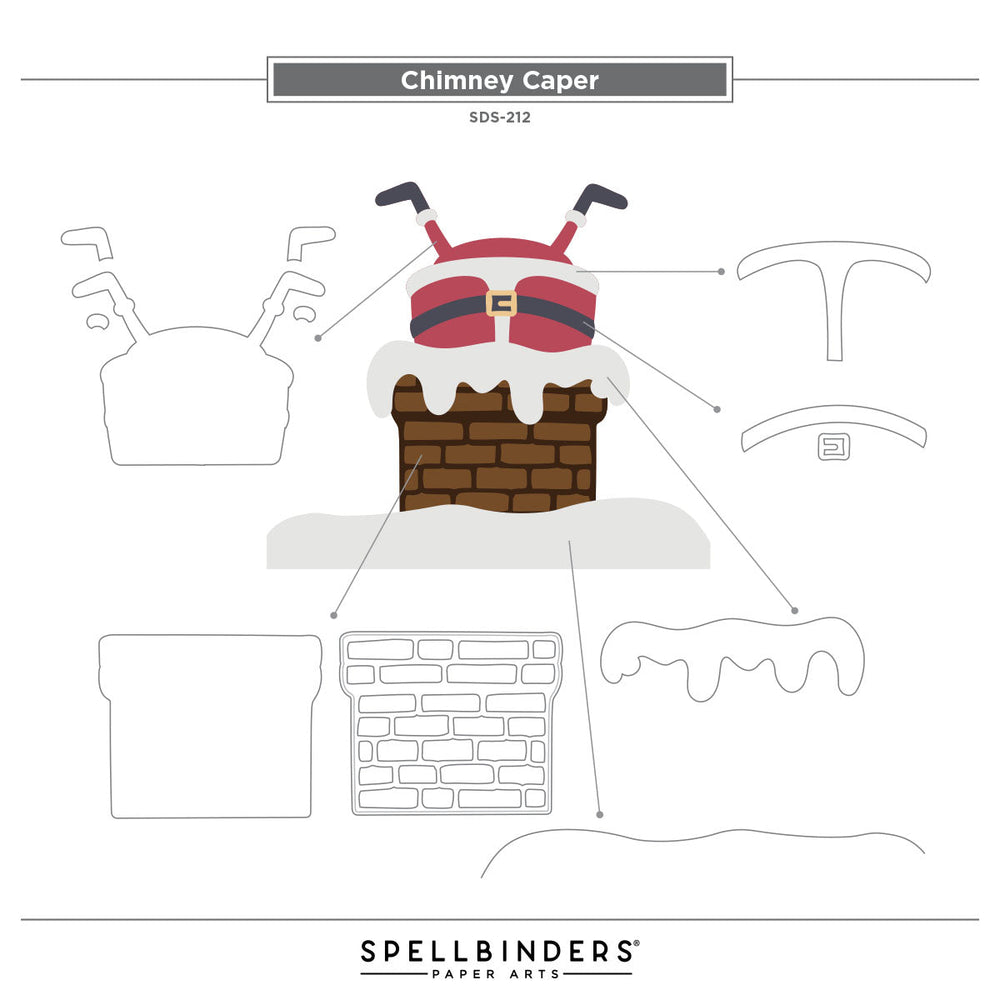 Chimney Caper Clear Stamp & Die Set