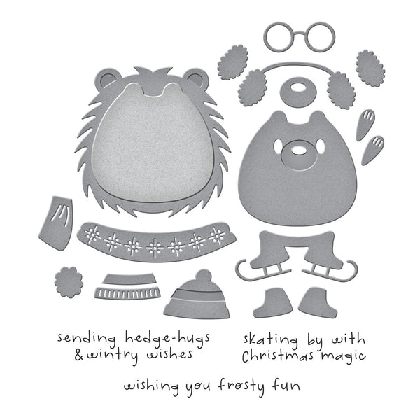 Hedge-Hugs Clear Stamp & Die Set