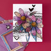 Sculpted Scripted Floral Clear Stamp & Die Set