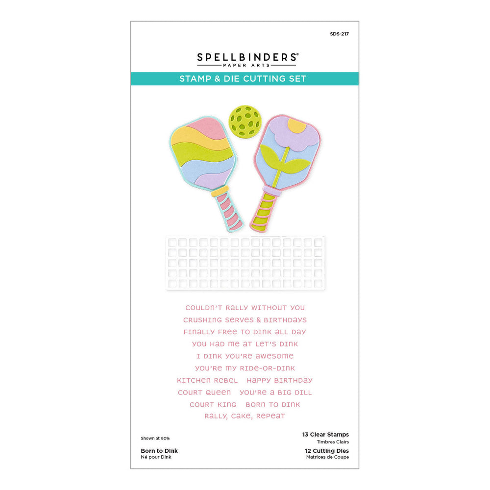 Born to Dink Clear Stamp & Die Set