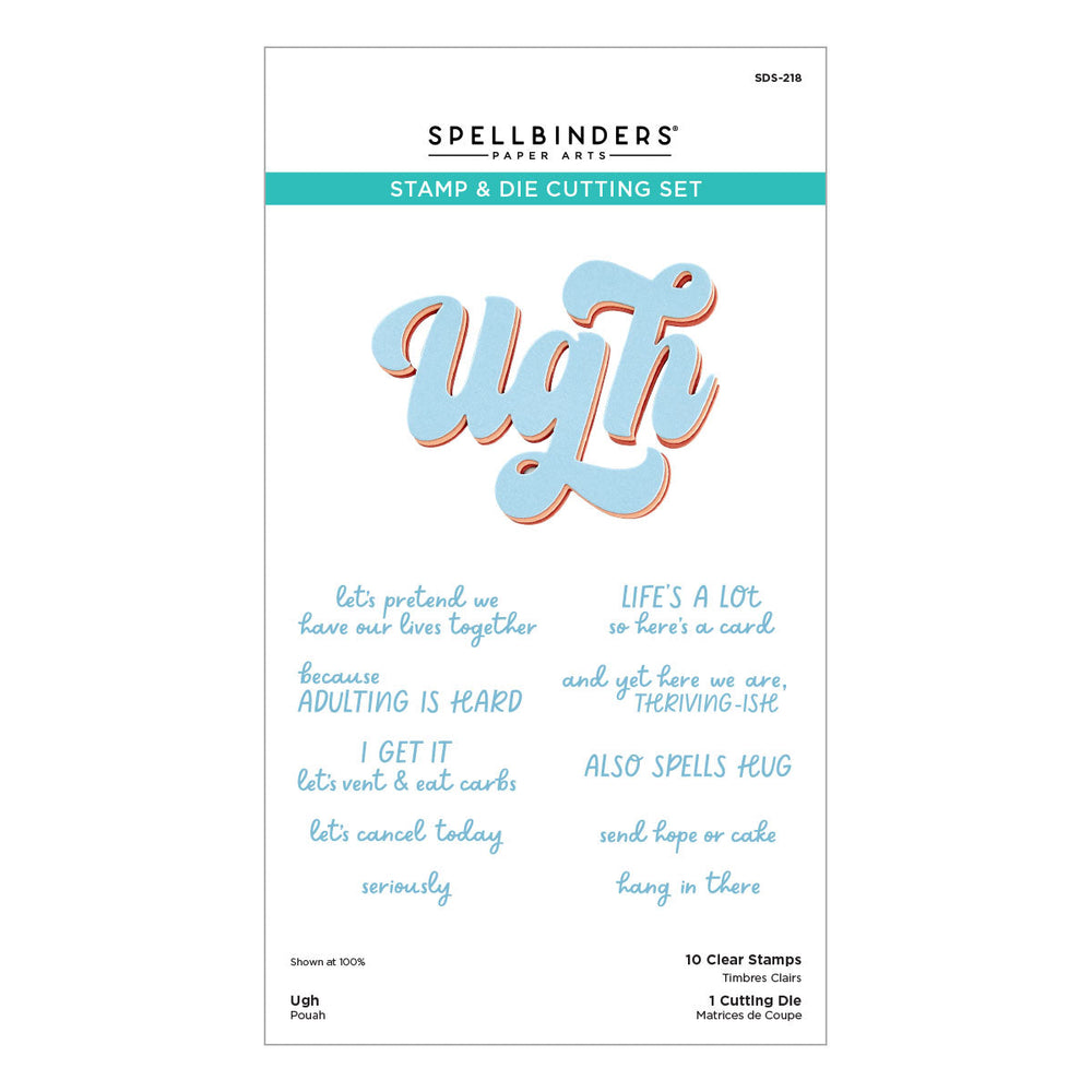 Ugh Clear Stamp & Die Set