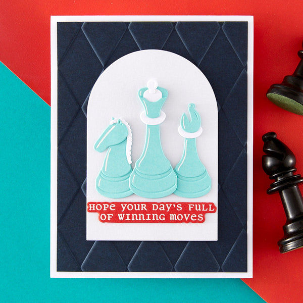 Well Played Sentiments Clear Stamp & Die Set