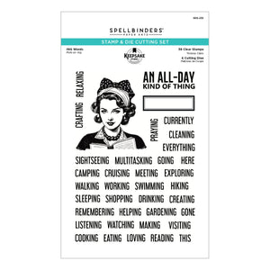 ING Words Stamp & Die Set by Esther Glas