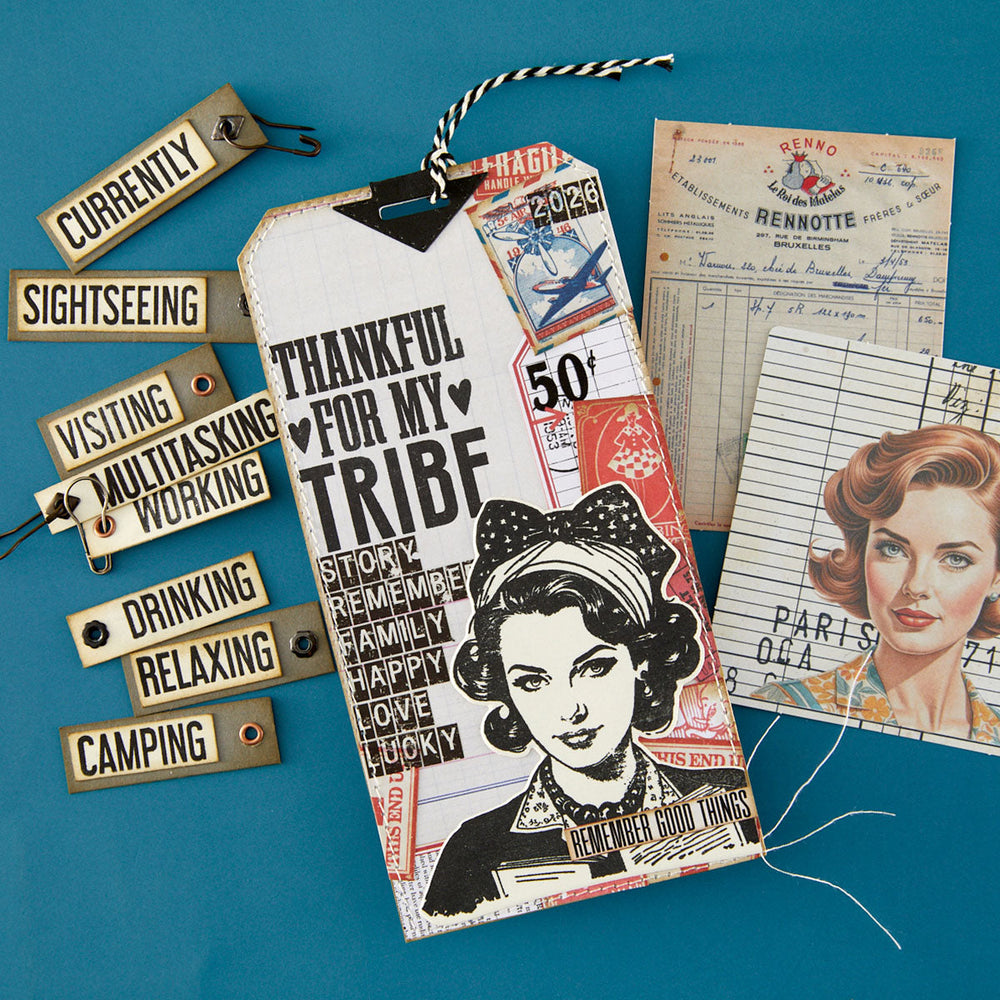 ING Words Stamp & Die Set by Esther Glas