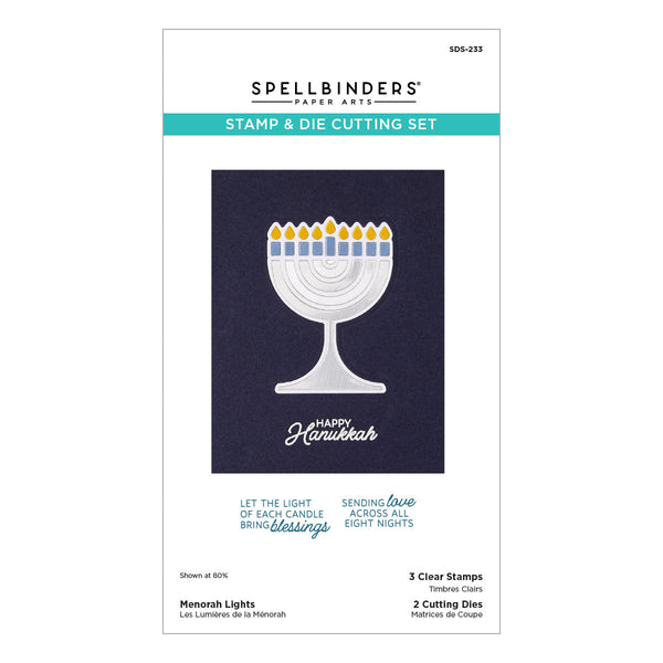 Menorah Lights Stamp & Die Set
